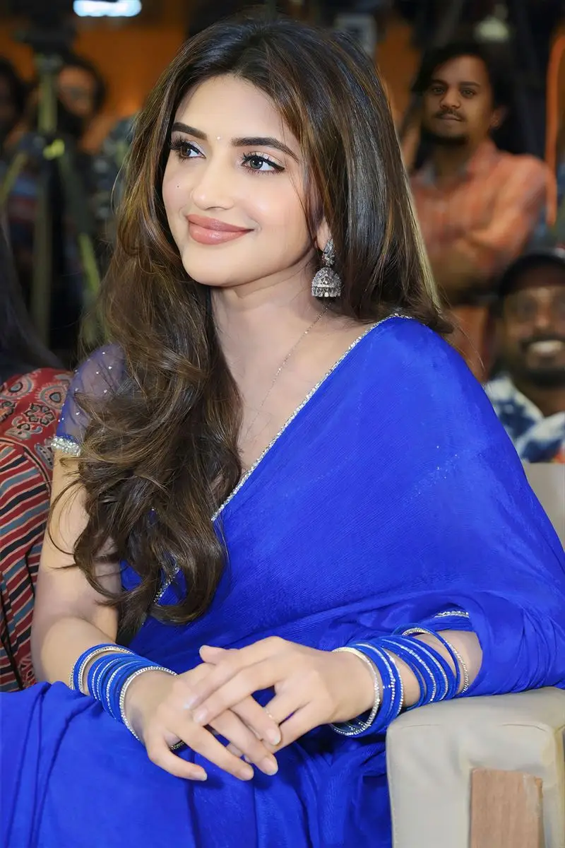 Sreeleela in Blue Saree